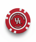 Officially Licensed University of Houston Poker Chip Ball Marker - Black Girl Golf