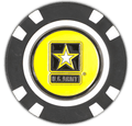 Officially Licensed U.S. Army Poker Chip Ball Marker - Black Girl Golf