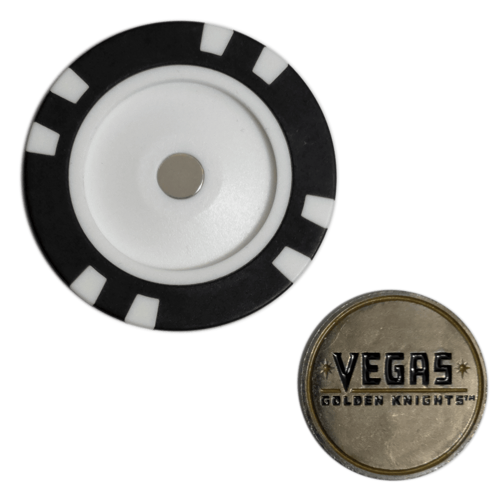 Officially Licensed Vegas Golden Knights Poker Chip Golf Ball Marker - Black Girl Golf
