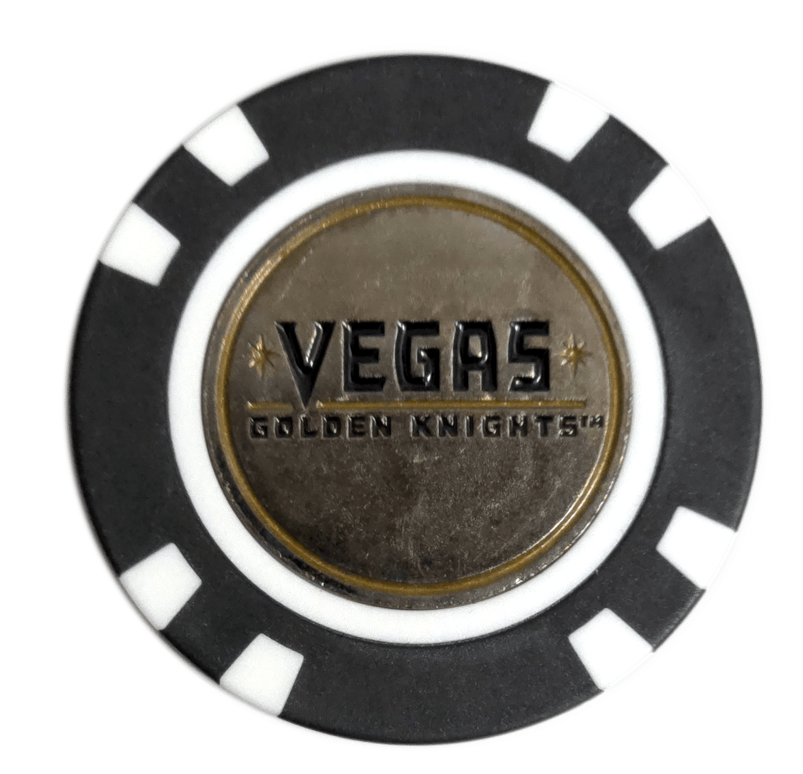 Officially Licensed Vegas Golden Knights Poker Chip Golf Ball Marker - Black Girl Golf