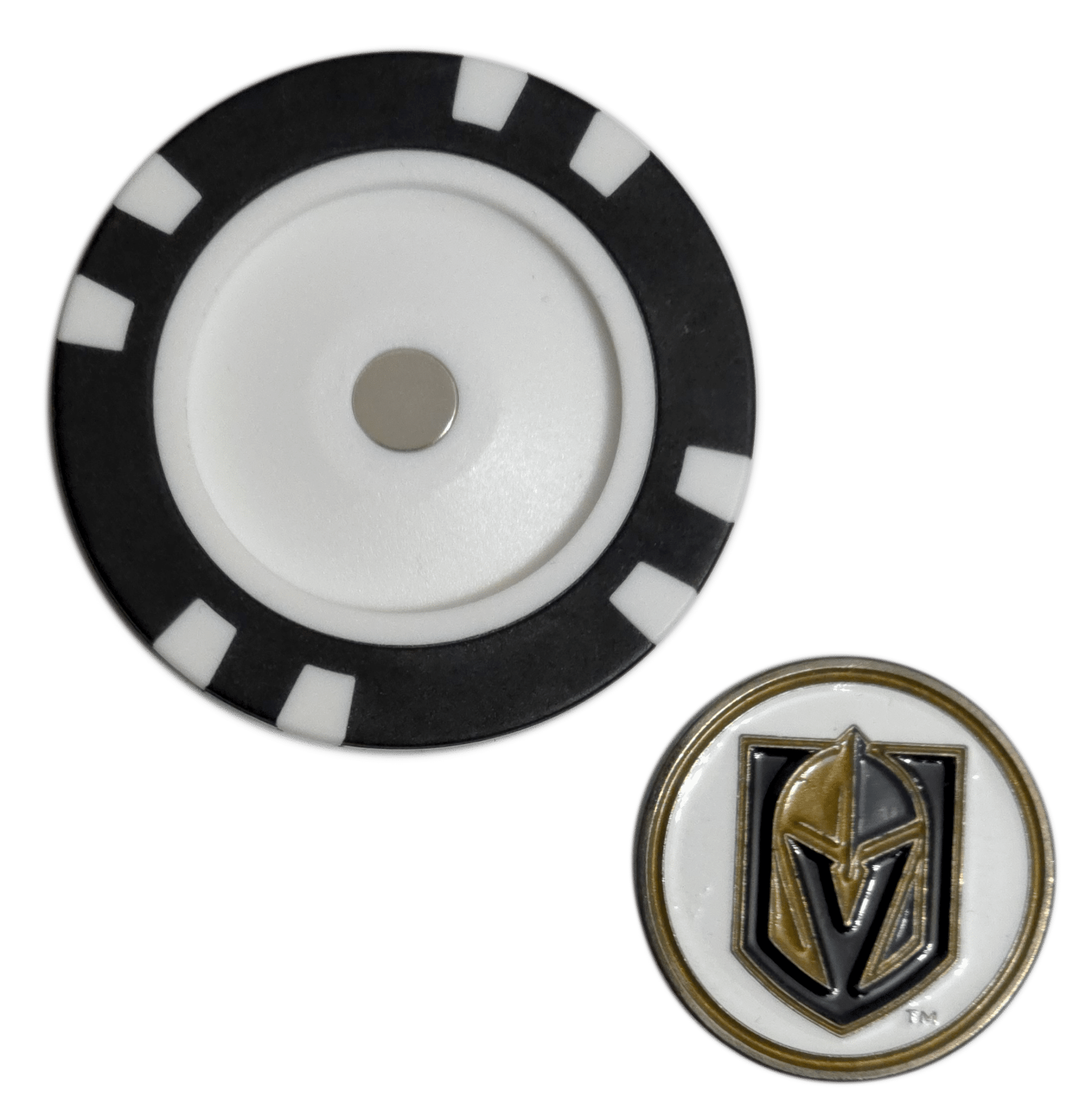 Officially Licensed Vegas Golden Knights Poker Chip Golf Ball Marker - Black Girl Golf