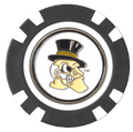 Officially Licensed Wake Forest Demon Deacons Poker Chip Ball Marker - Black Girl Golf