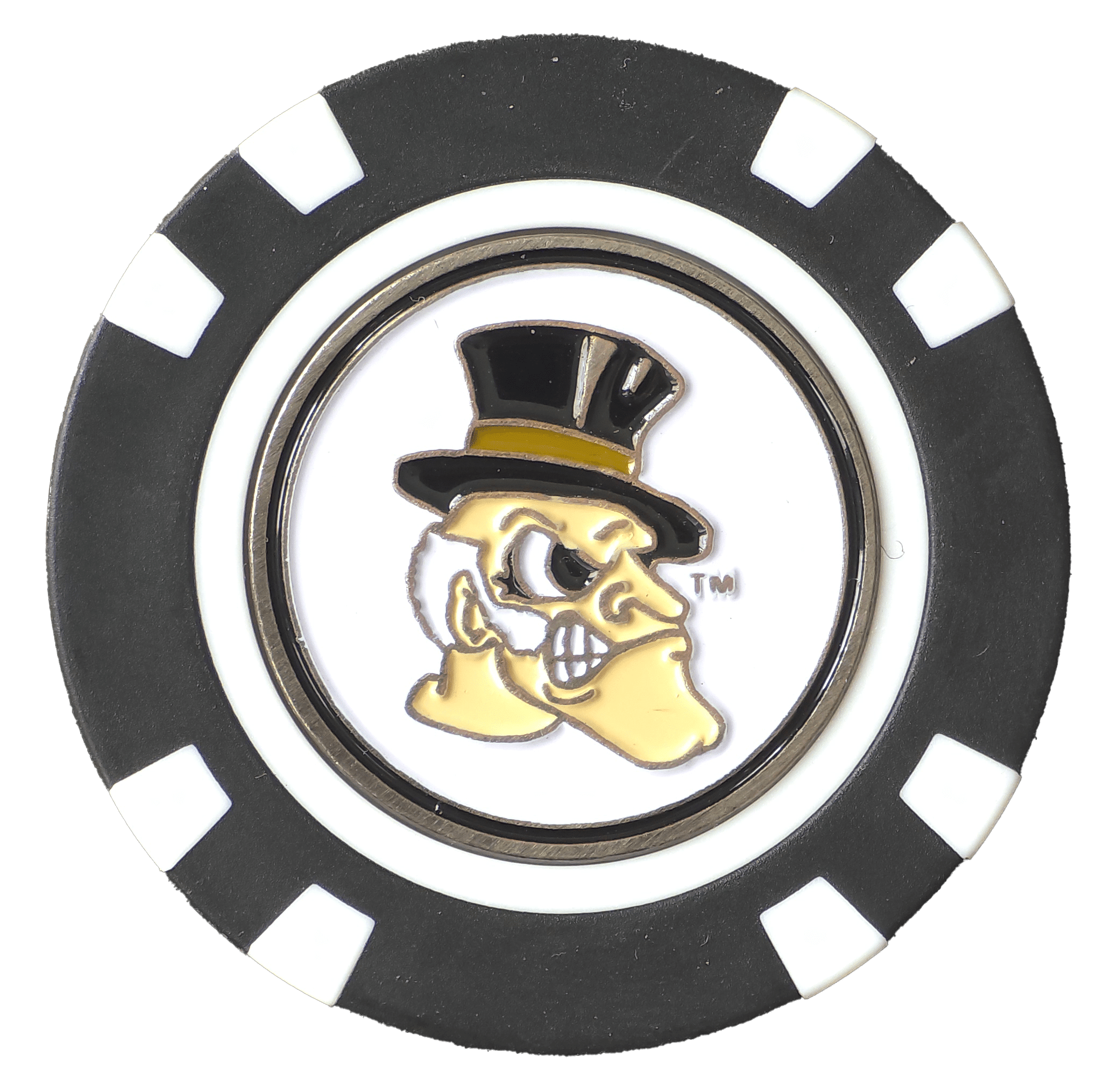 Officially Licensed Wake Forest Demon Deacons Poker Chip Ball Marker - Black Girl Golf