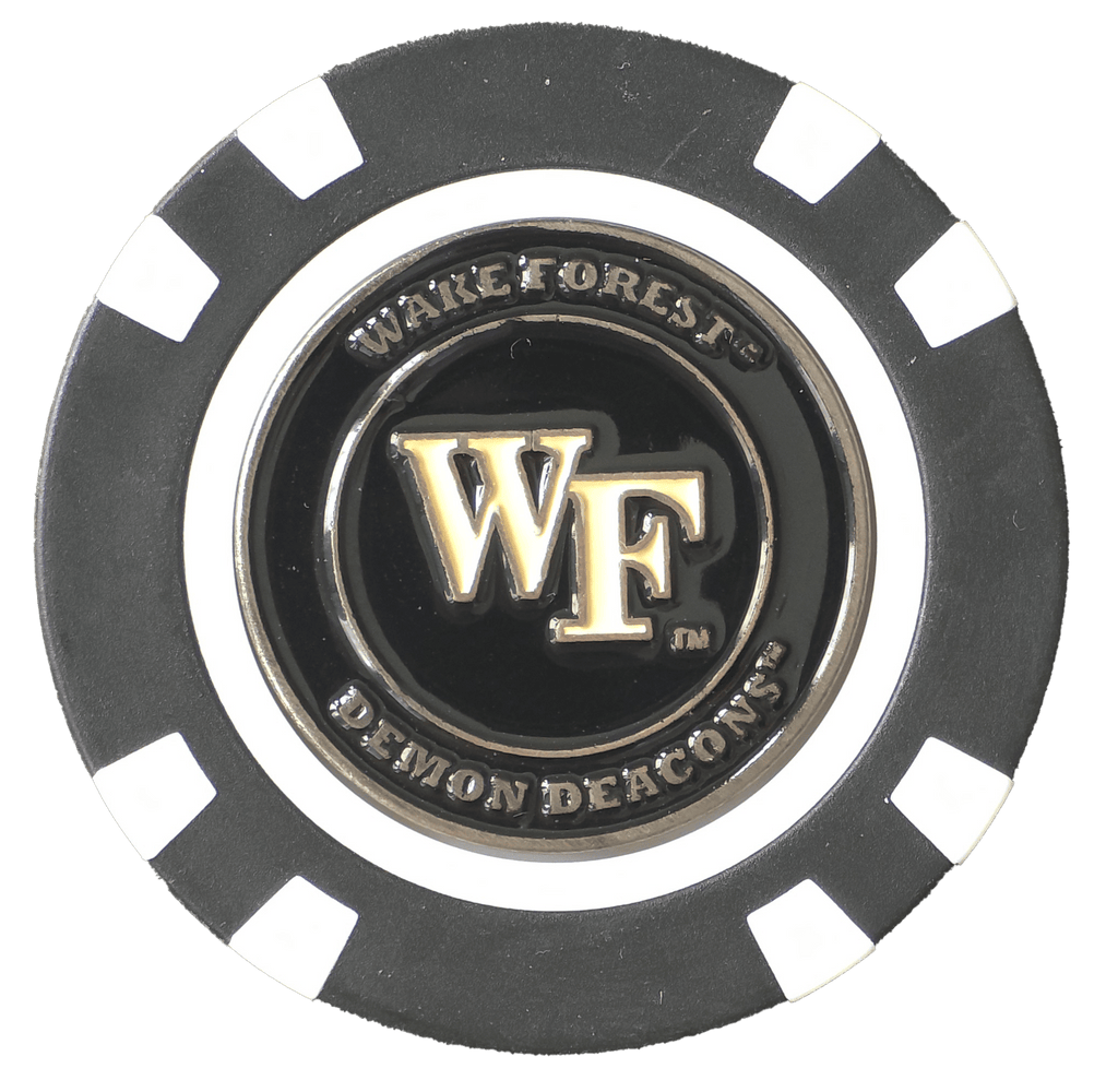Officially Licensed Wake Forest Demon Deacons Poker Chip Ball Marker - Black Girl Golf