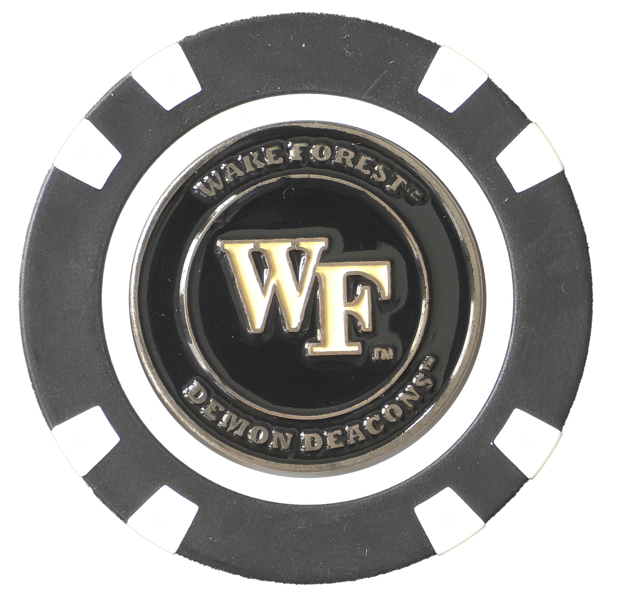 Officially Licensed Wake Forest Demon Deacons Poker Chip Ball Marker - Black Girl Golf