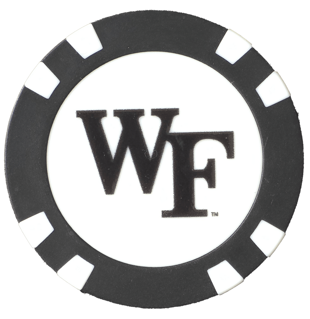 Officially Licensed Wake Forest Demon Deacons Poker Chip Ball Marker - Black Girl Golf