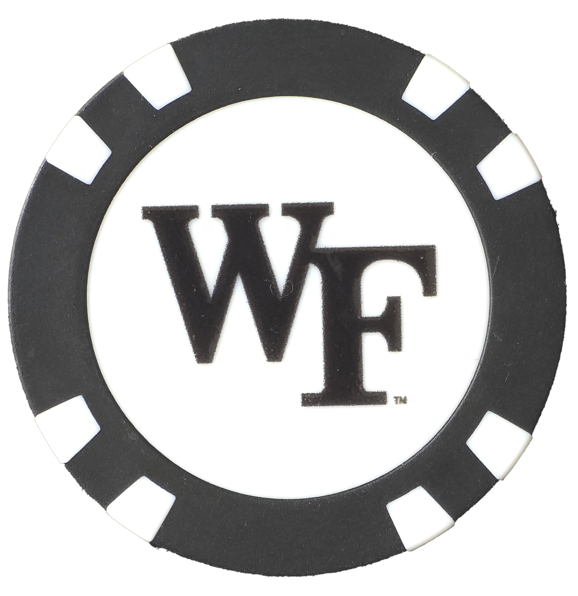 Officially Licensed Wake Forest Demon Deacons Poker Chip Ball Marker - Black Girl Golf
