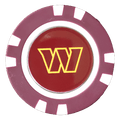Officially Licensed Washington Commanders Poker Chip Ball Marker - Black Girl Golf