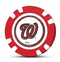 Officially Licensed Washington Nationals Poker Chip Ball Marker - Black Girl Golf