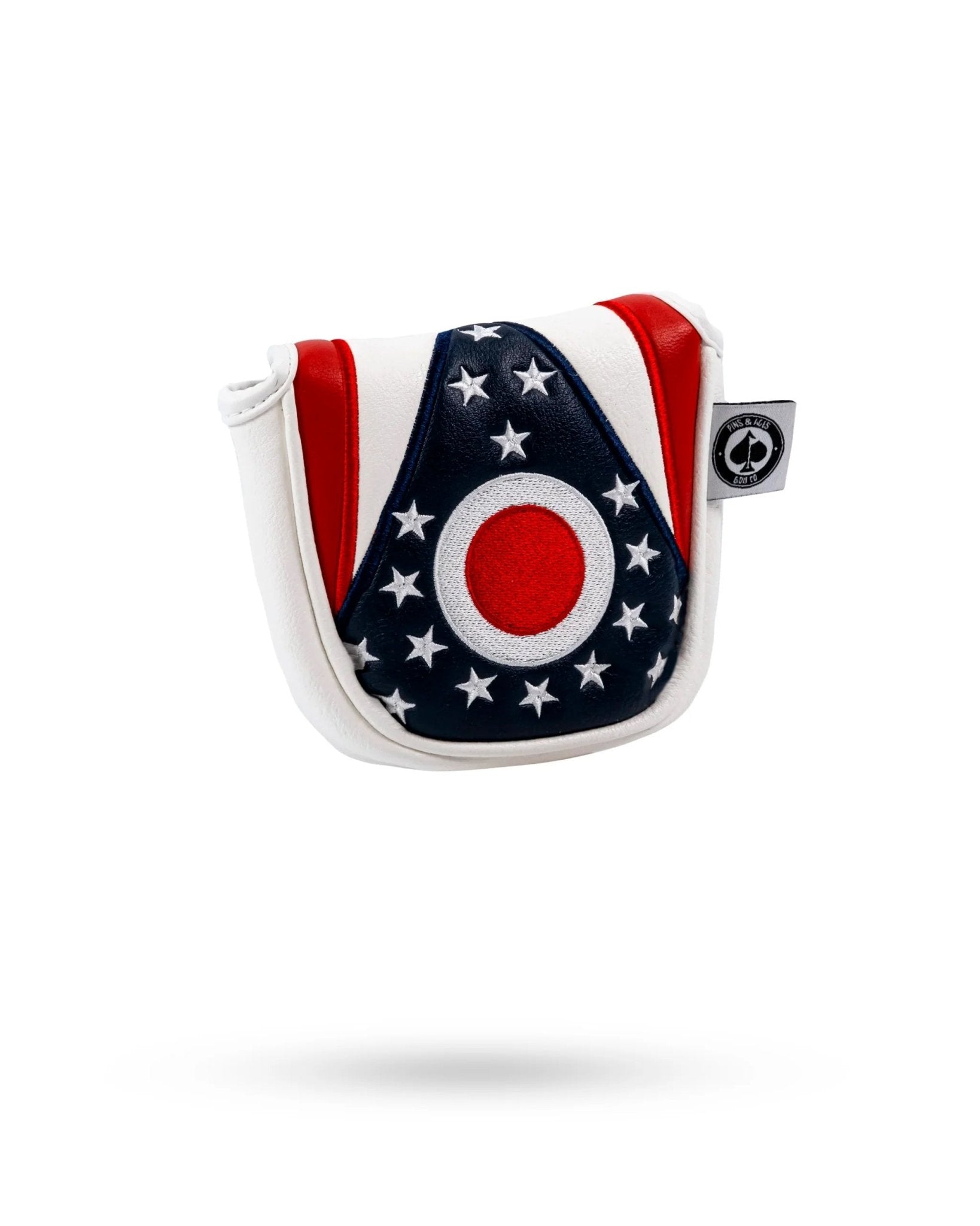 Ohio State Flag - Mallet Putter Cover - Black Girl Golf