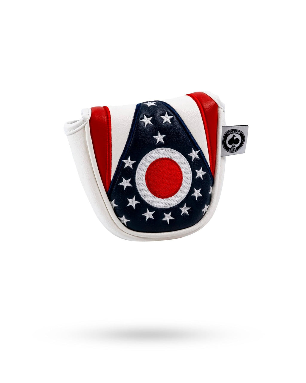 Ohio State Flag - Mallet Putter Cover - Black Girl Golf