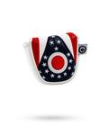 Ohio State Flag - Mallet Putter Cover - Black Girl Golf