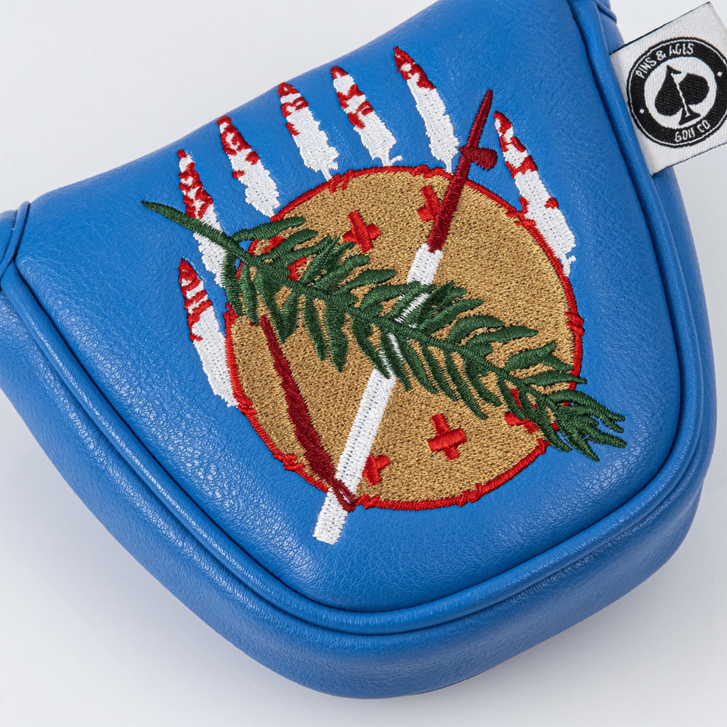 Oklahoma State Flag - Mallet Putter Cover - Black Girl Golf