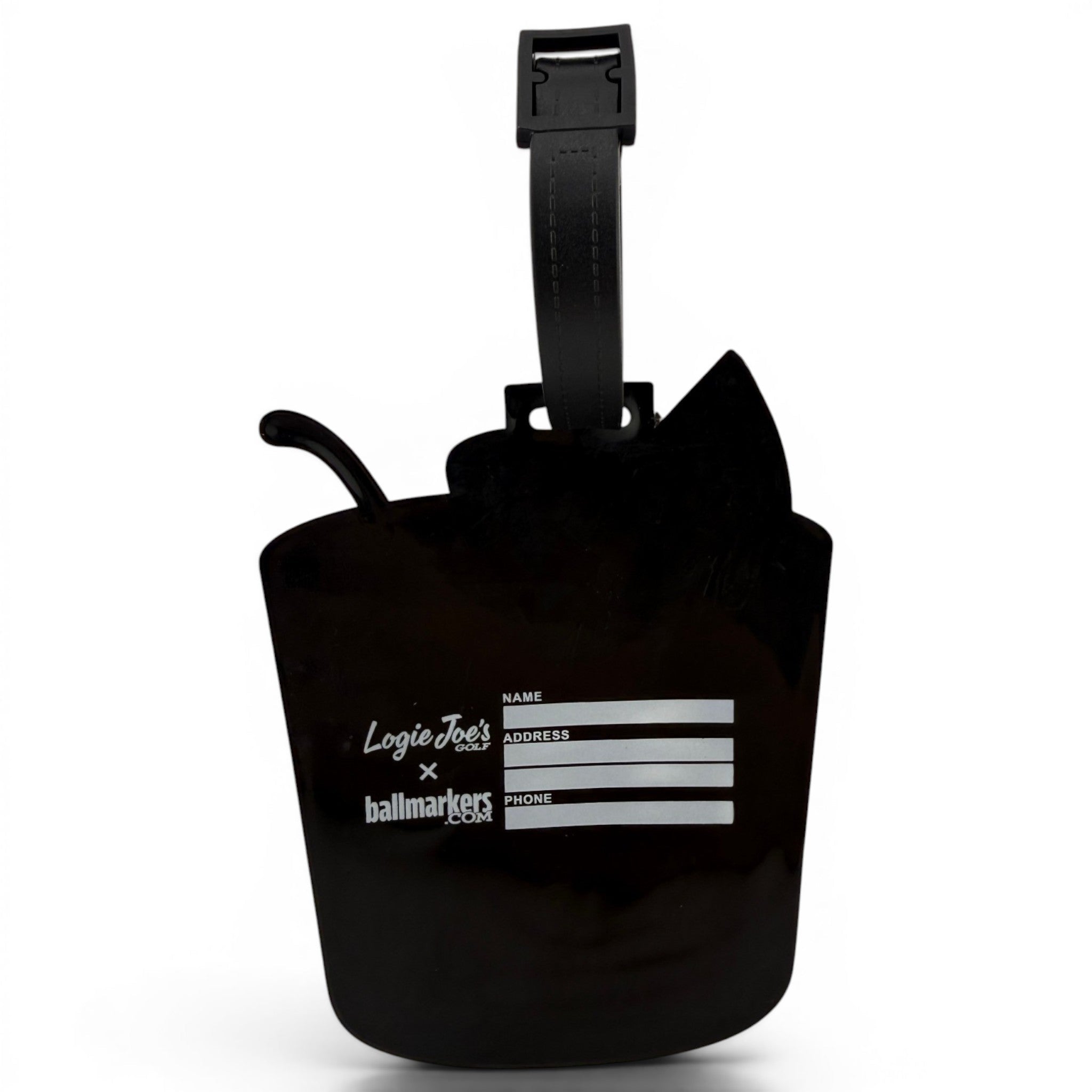 Old-Fashioned Clip-On Tag | Multi-Use Bag Tag, Travel Tag, Golf Accessory - Black Girl Golf