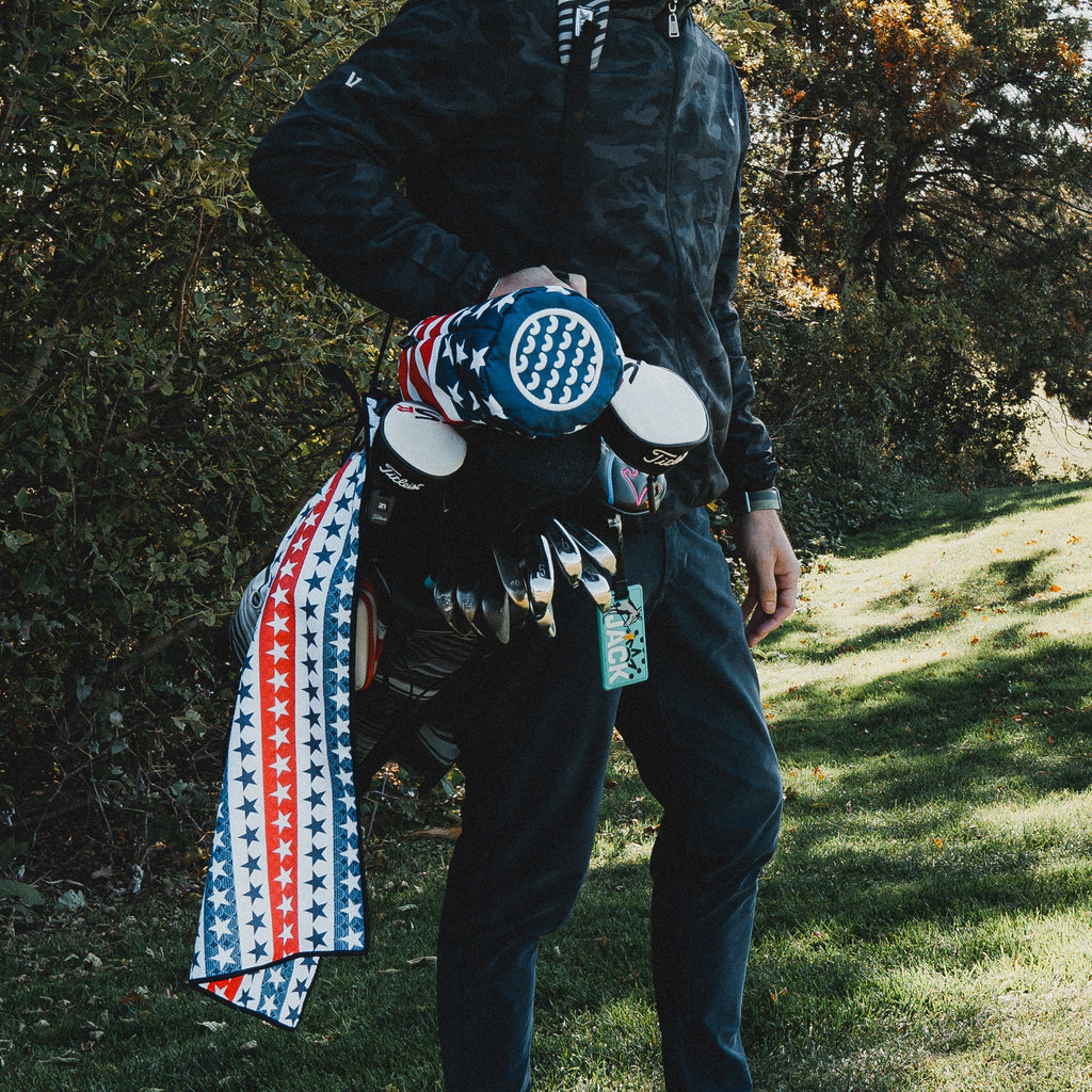 Old Glory Barrel Headcover - Black Girl Golf