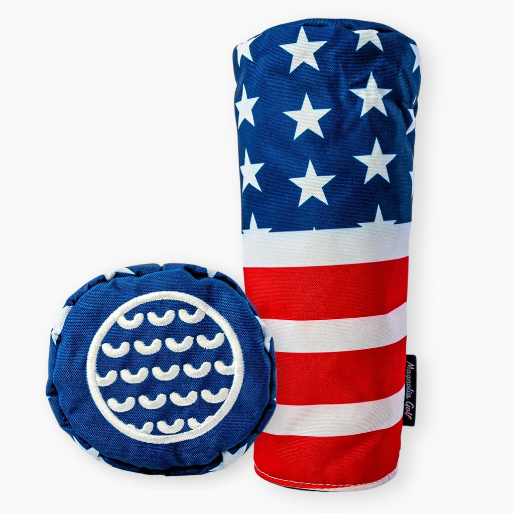 Old Glory Barrel Headcover - Black Girl Golf