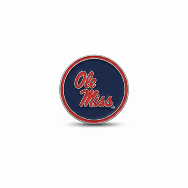 Ole Miss Rebels Officially Licensed Poker Chip Ball Marker - Black Girl Golf