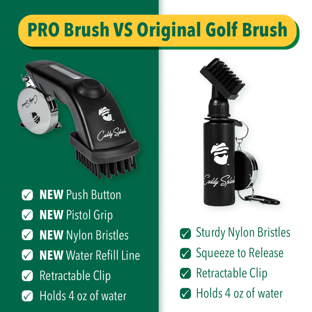 Original Golf Club Water Brush Cleaner - Black - Black Girl Golf