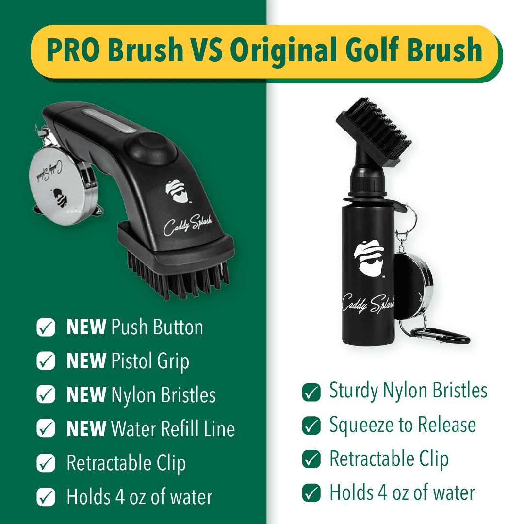 Original Golf Club Water Brush Cleaner - Black - Black Girl Golf