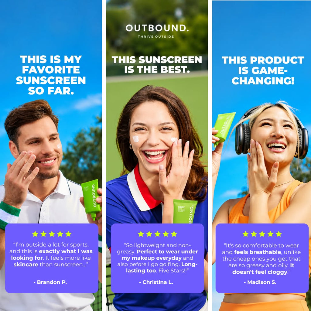 OUTBOUND Active Ready Sunscreen SPF 50 - Black Girl Golf