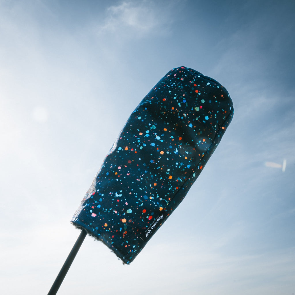 Paint Splatter Barrel Headcover - Black Girl Golf