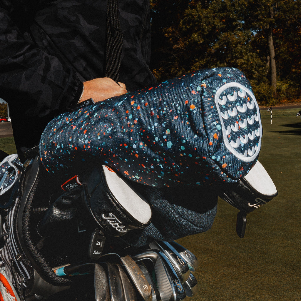 Paint Splatter Barrel Headcover - Black Girl Golf