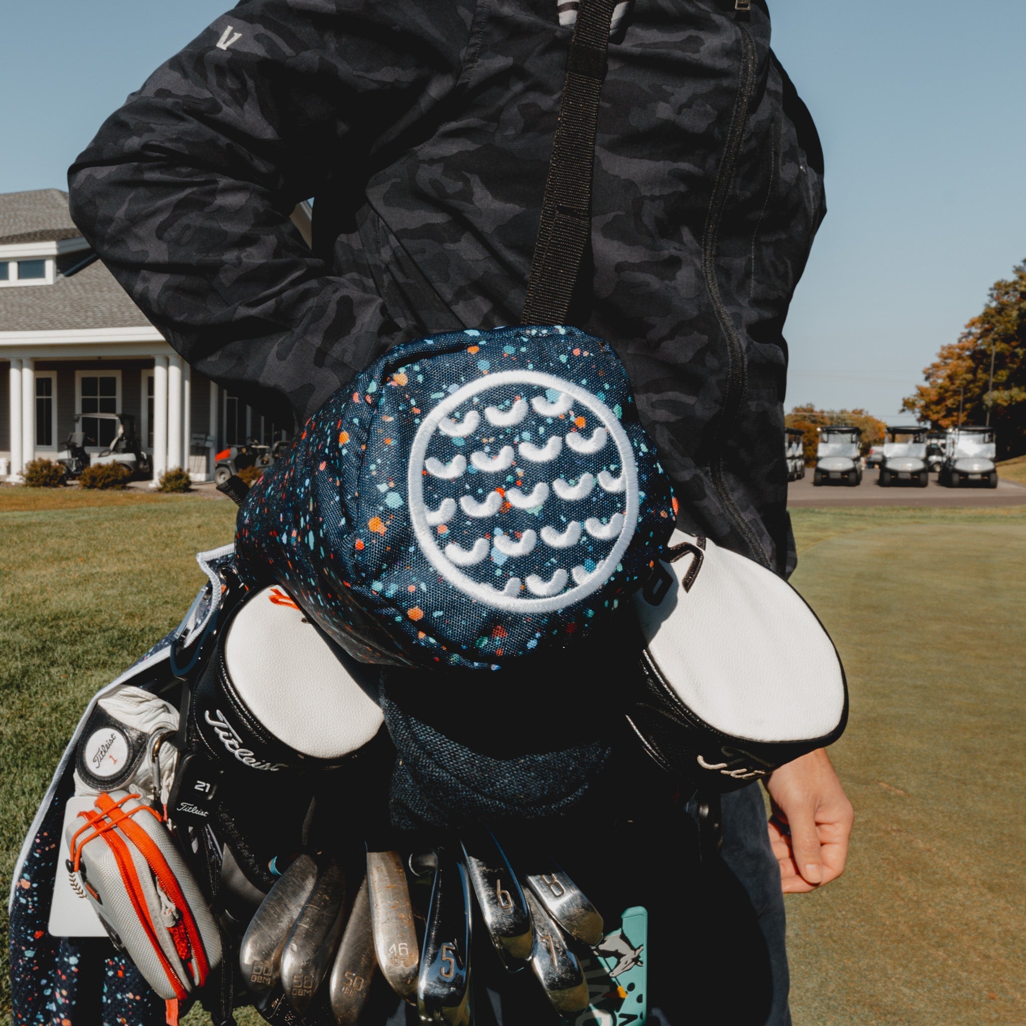 Paint Splatter Barrel Headcover - Black Girl Golf