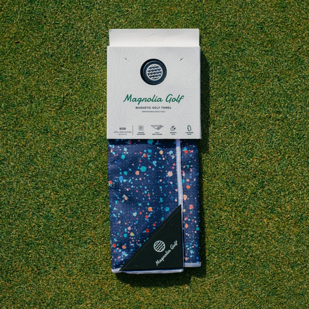 Paint Splatter - Magnetic Golf Towel - Black Girl Golf