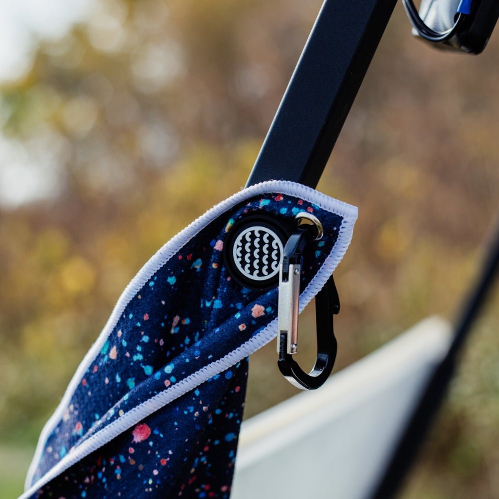 Paint Splatter - Magnetic Golf Towel - Black Girl Golf