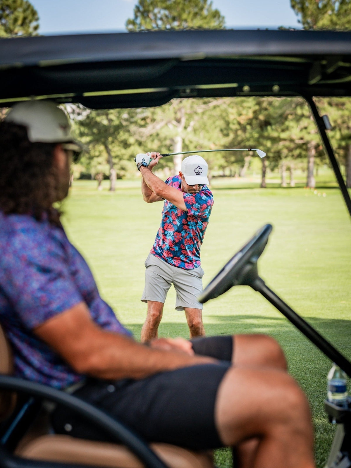 Painted Monstera Blue - Black Girl Golf