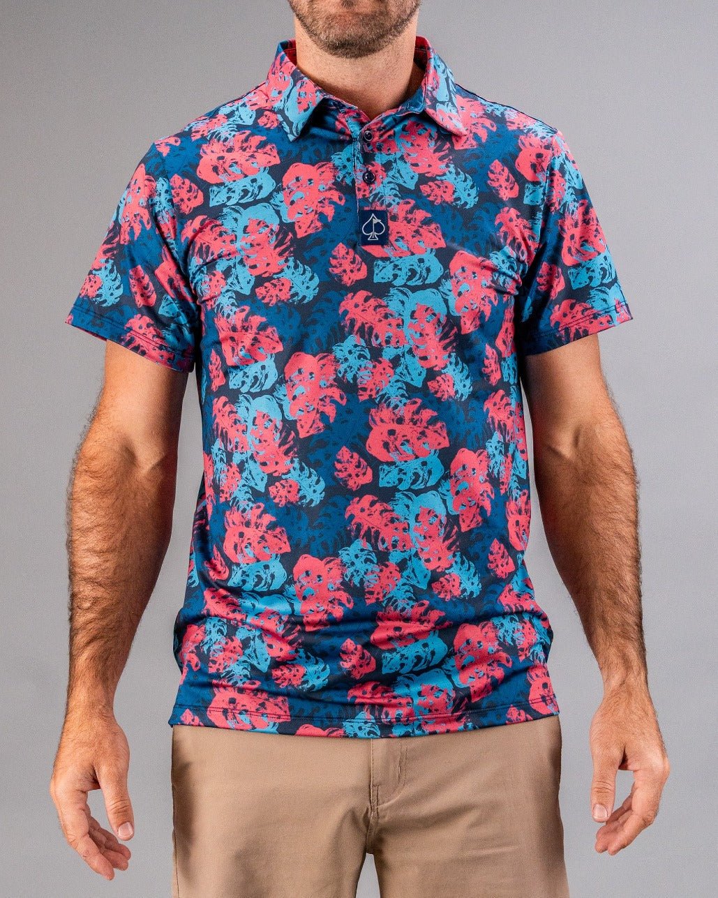 Painted Monstera Blue - Black Girl Golf