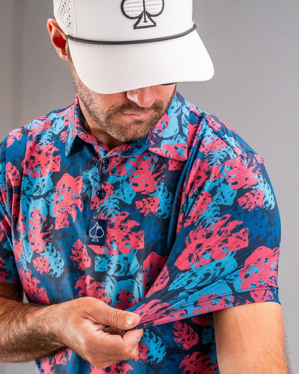 Painted Monstera Blue - Black Girl Golf