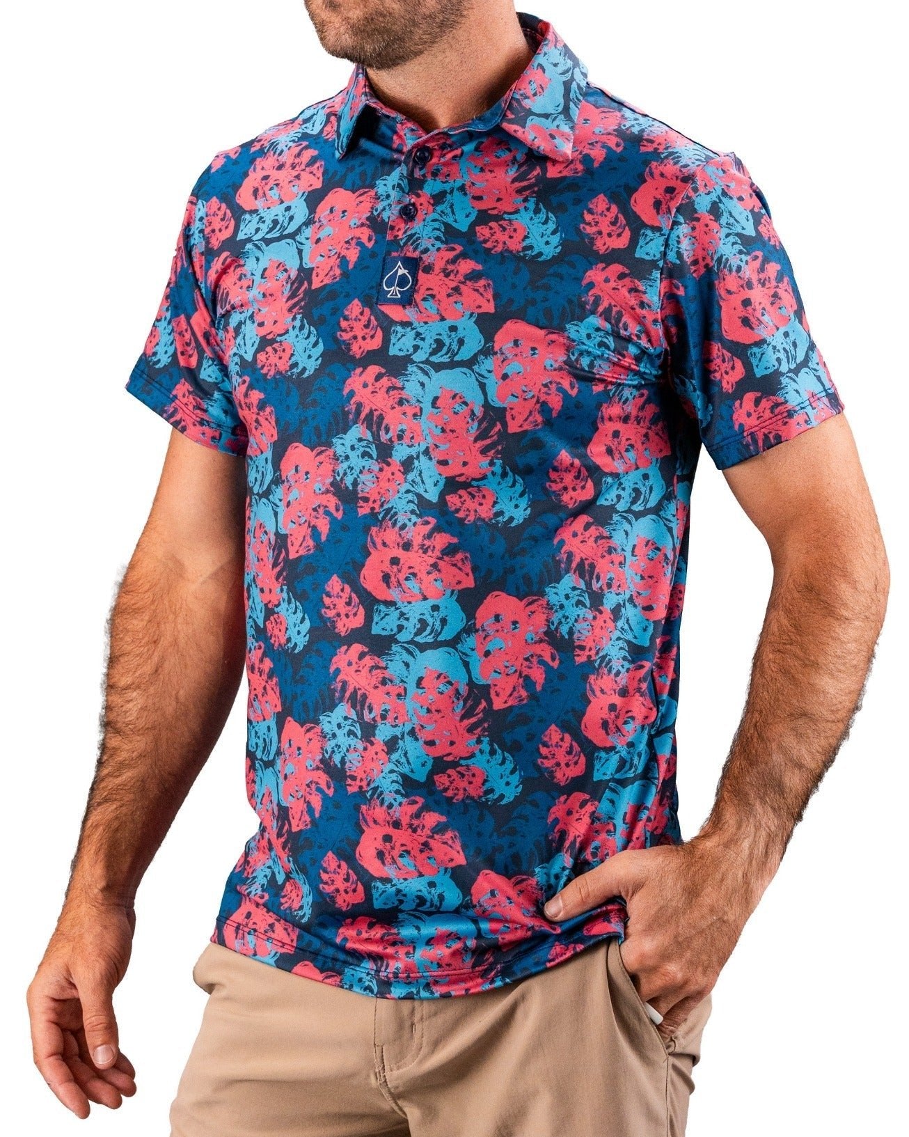 Painted Monstera Blue - Black Girl Golf