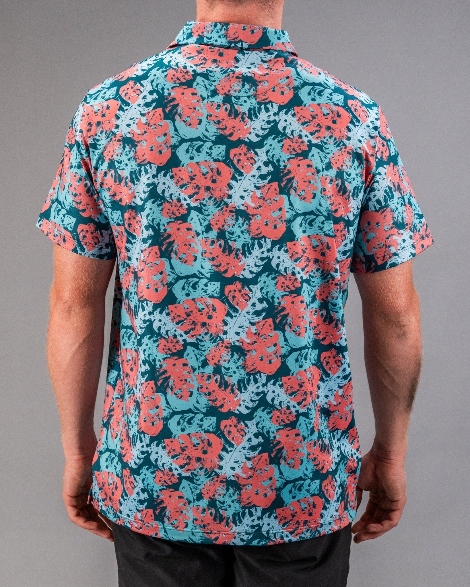Painted Monstera Teal - Black Girl Golf