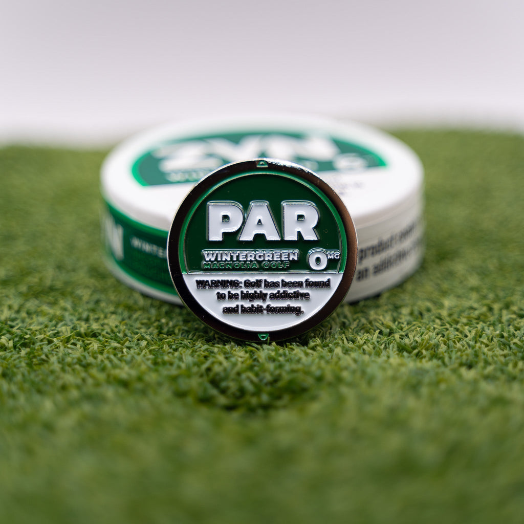 "PAR" BALL MARKER - Wintergreen - Black Girl Golf