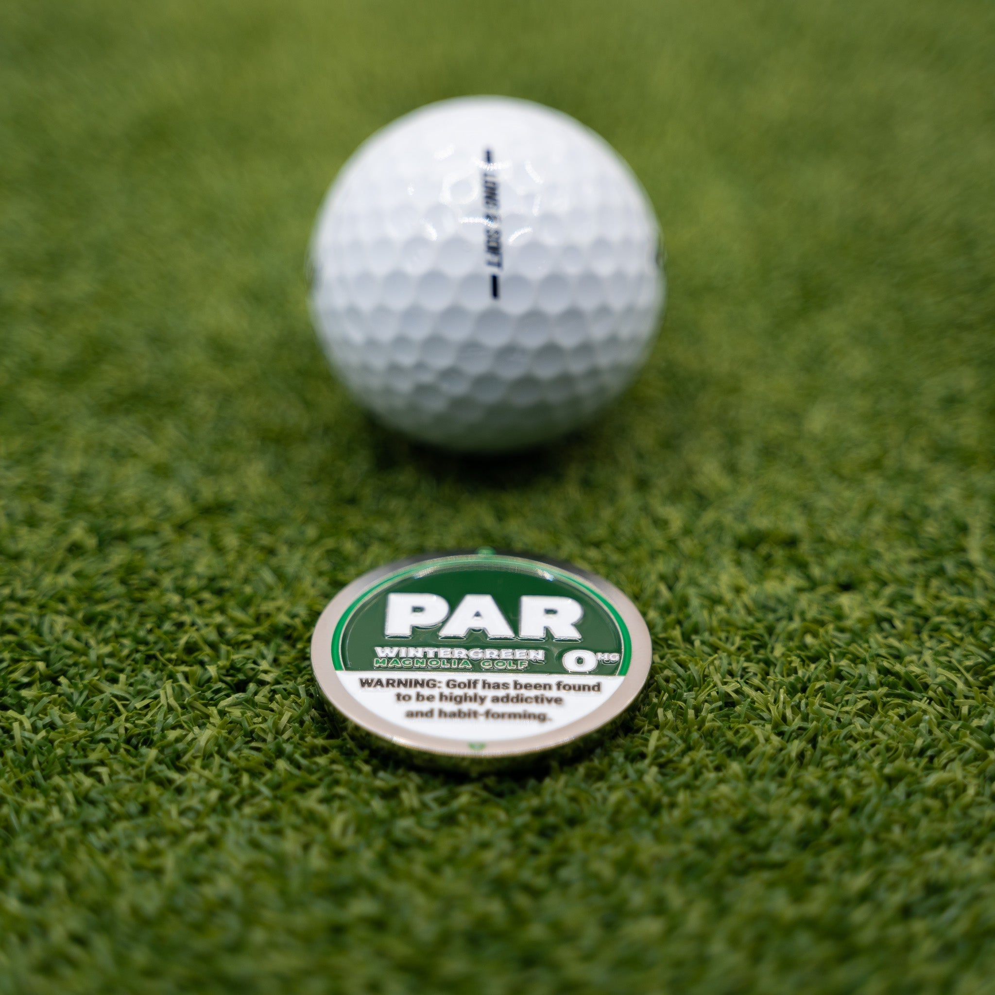 "PAR" BALL MARKER - Wintergreen - Black Girl Golf