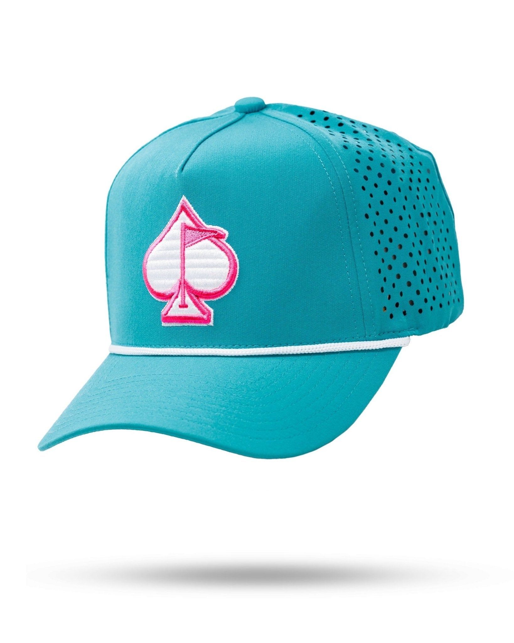 Perforated Rope Hat - Baby Blue - Black Girl Golf