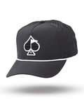 Perforated Rope Hat - Black - Black Girl Golf