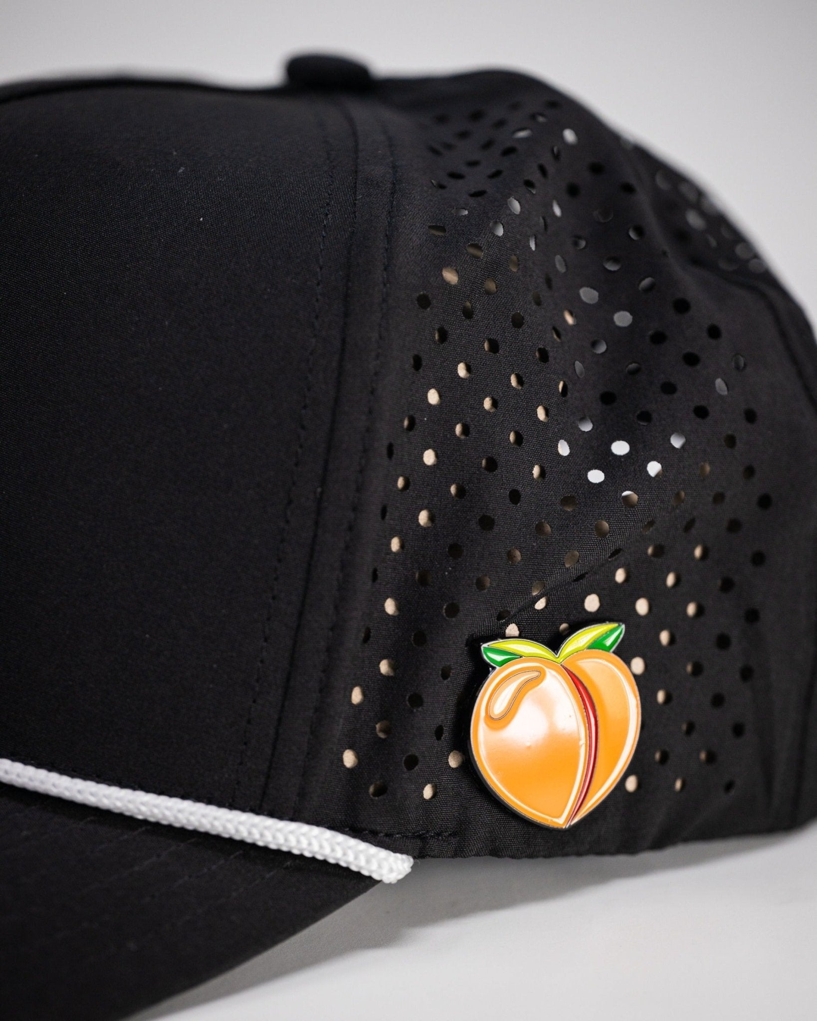 Perforated Rope Hat - Black - Black Girl Golf