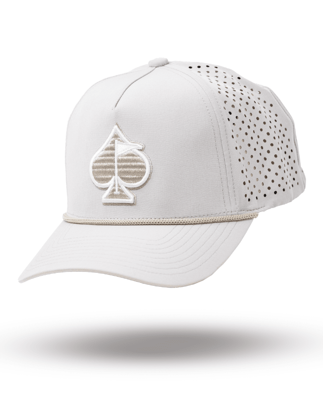 Perforated Rope Hat - Bone - Black Girl Golf