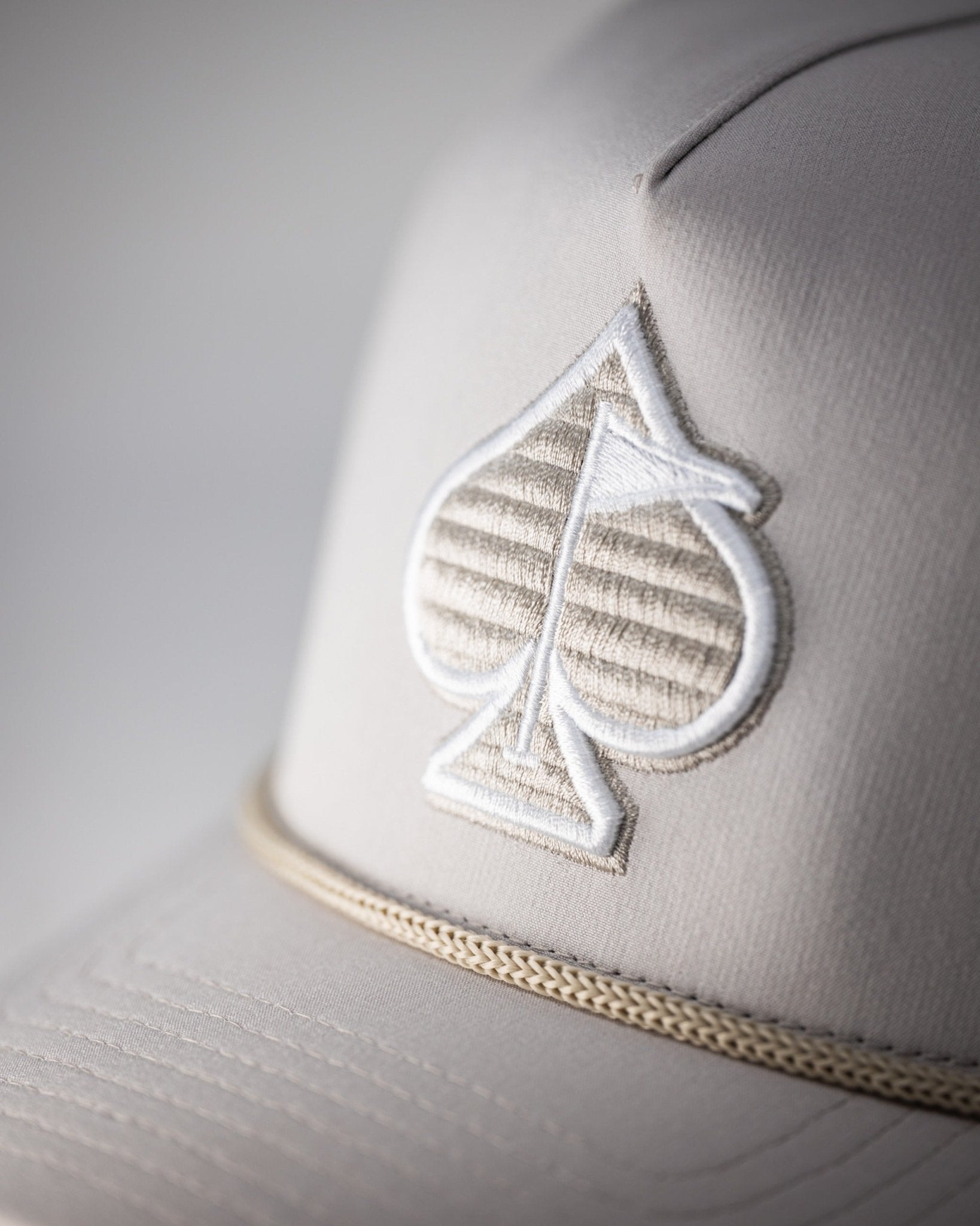 Perforated Rope Hat - Bone - Black Girl Golf