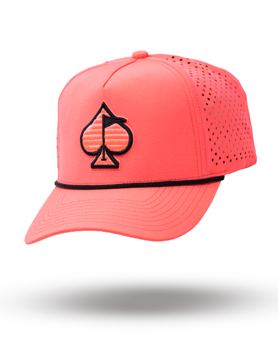 Perforated Rope Hat - Highlighter Pink - Black Girl Golf