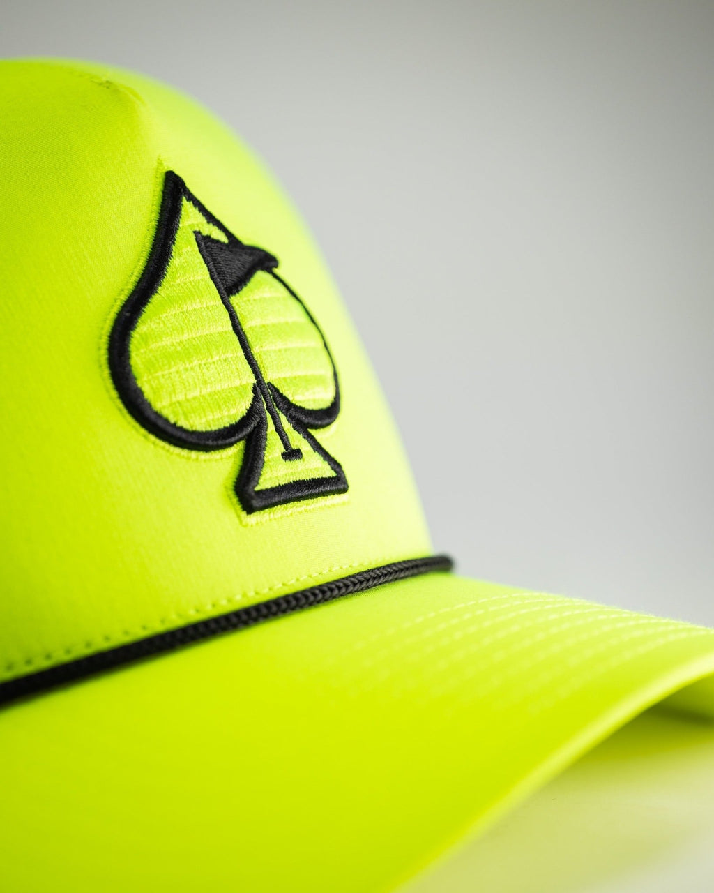 Perforated Rope Hat - Highlighter Yellow - Black Girl Golf