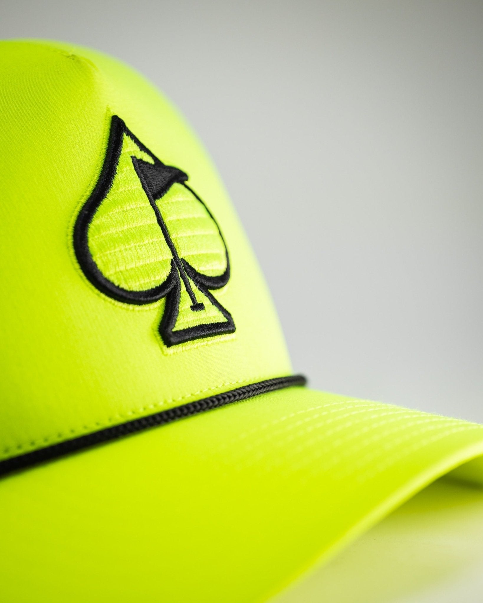 Perforated Rope Hat - Highlighter Yellow - Black Girl Golf