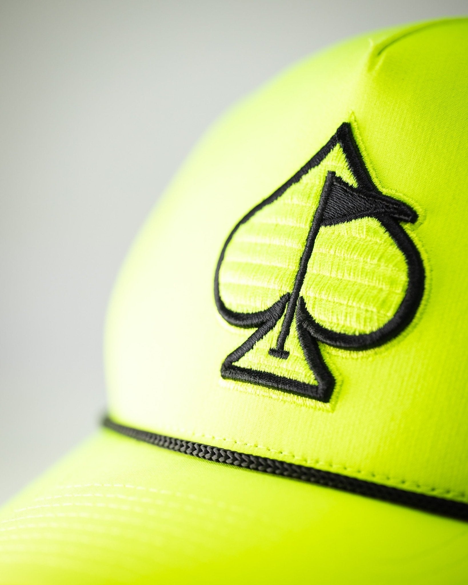 Perforated Rope Hat - Highlighter Yellow - Black Girl Golf