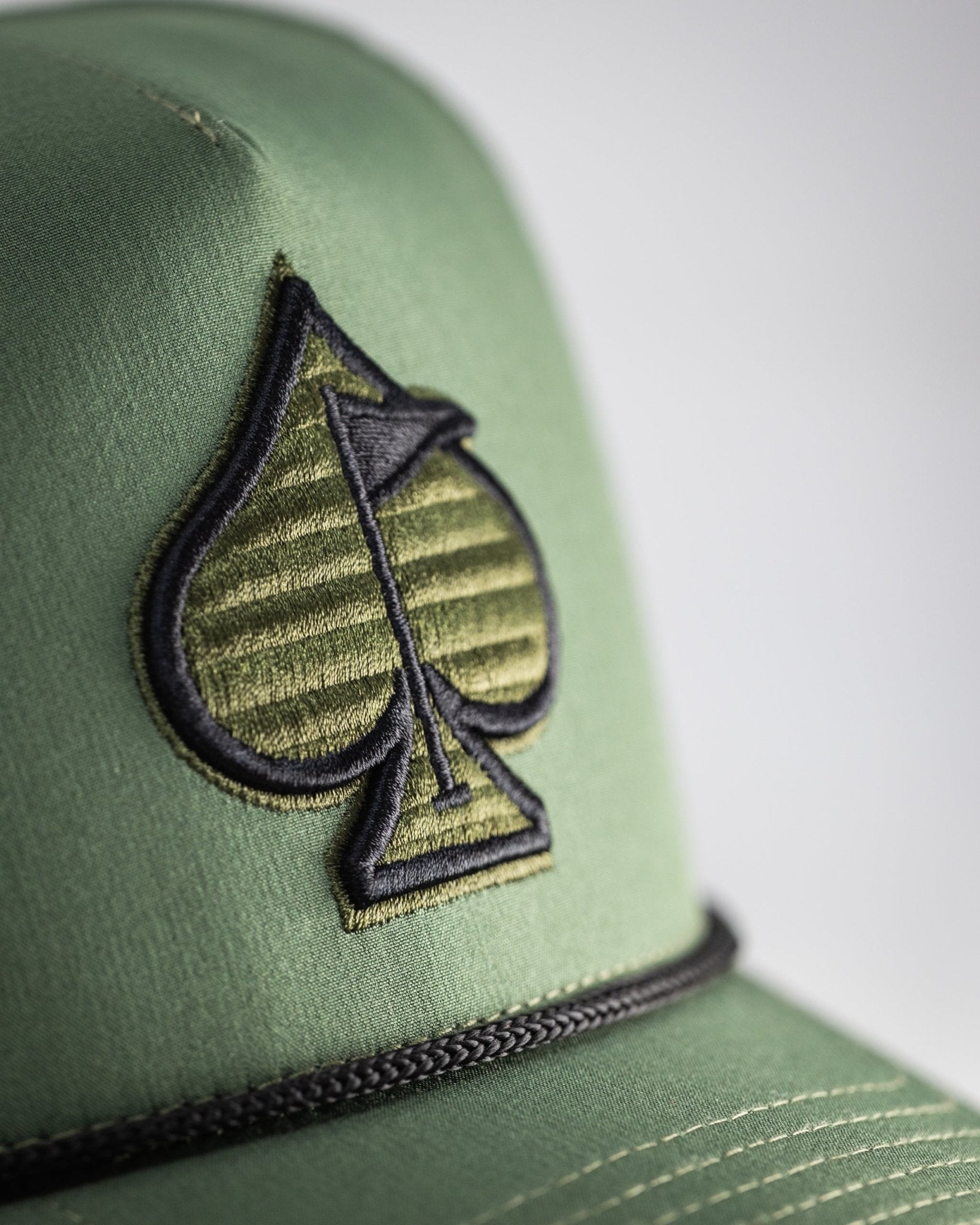 Perforated Rope Hat - Olive - Black Girl Golf