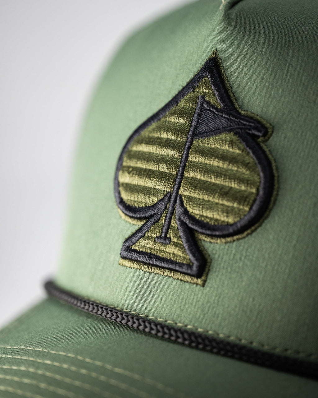 Perforated Rope Hat - Olive - Black Girl Golf
