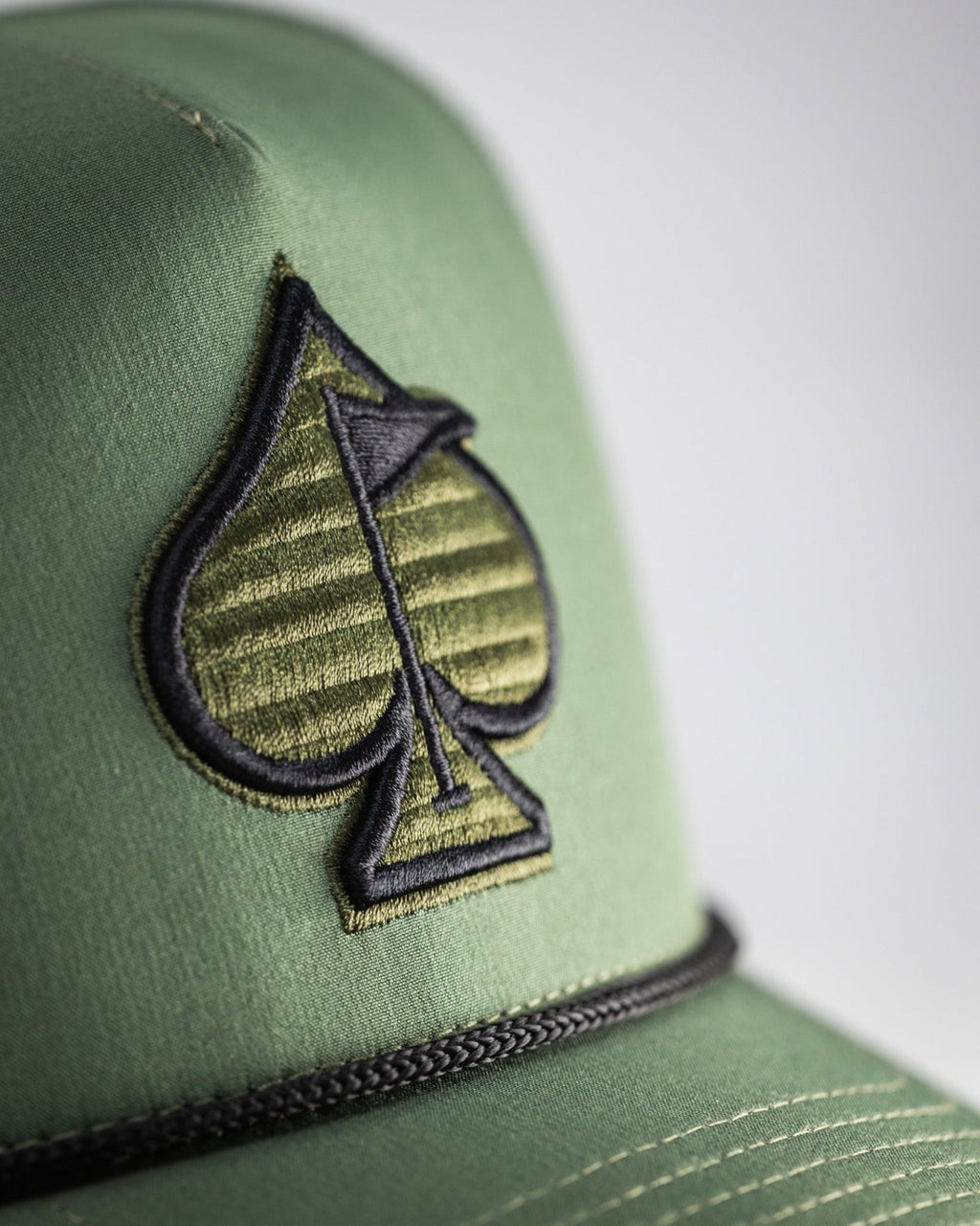 Perforated Rope Hat - Olive - Black Girl Golf