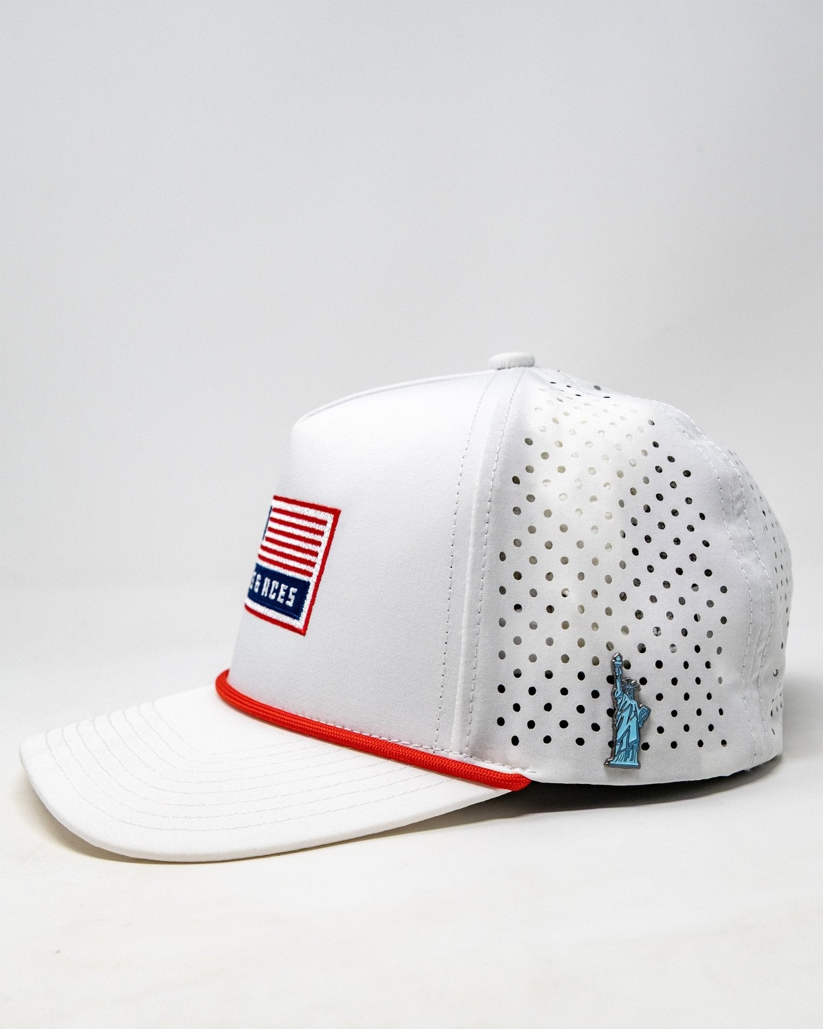 Perforated Rope Hat - USA - Black Girl Golf