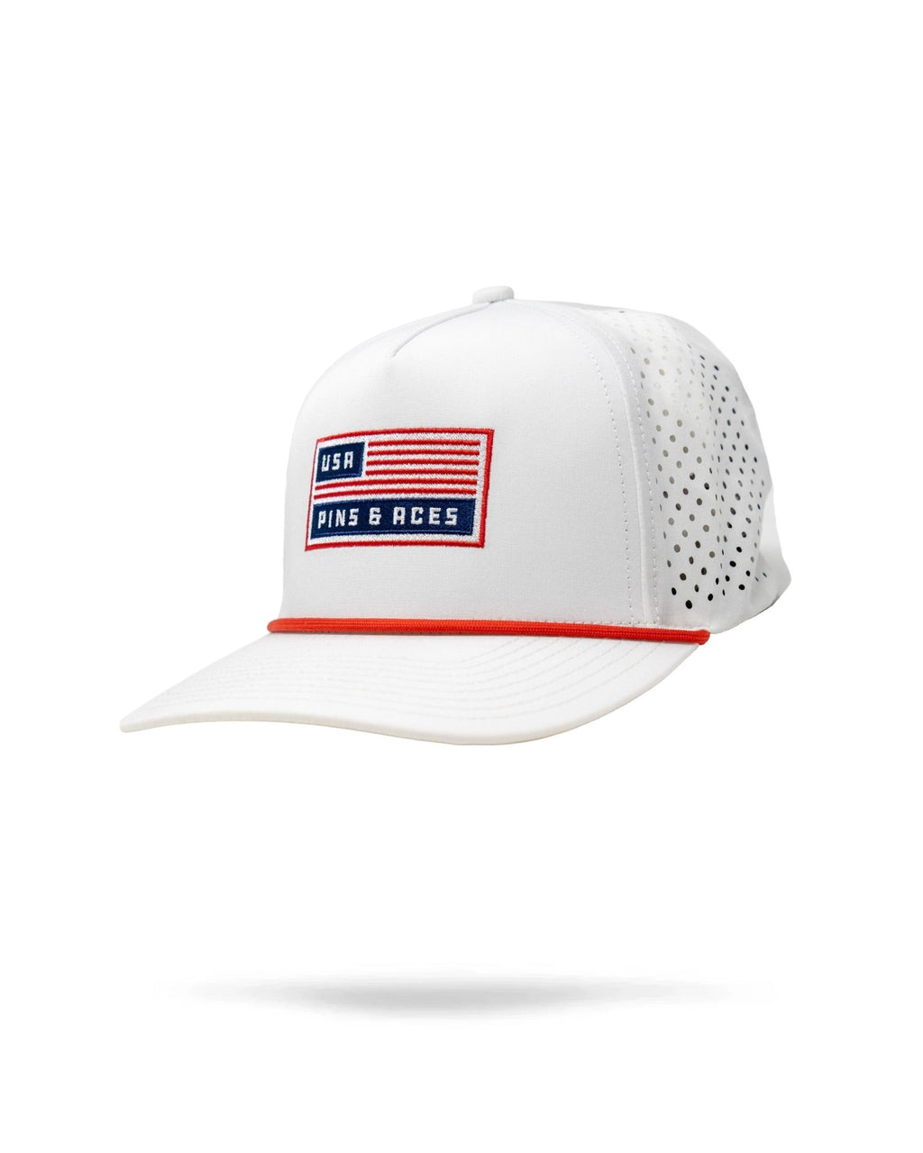 Perforated Rope Hat - USA - Black Girl Golf